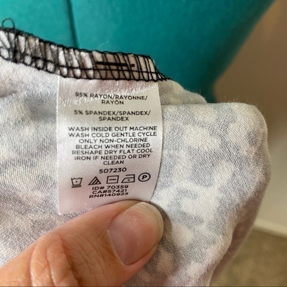 LOFT Geometric Print Choker Keyhole Dress NWT - Picture 6 of 9